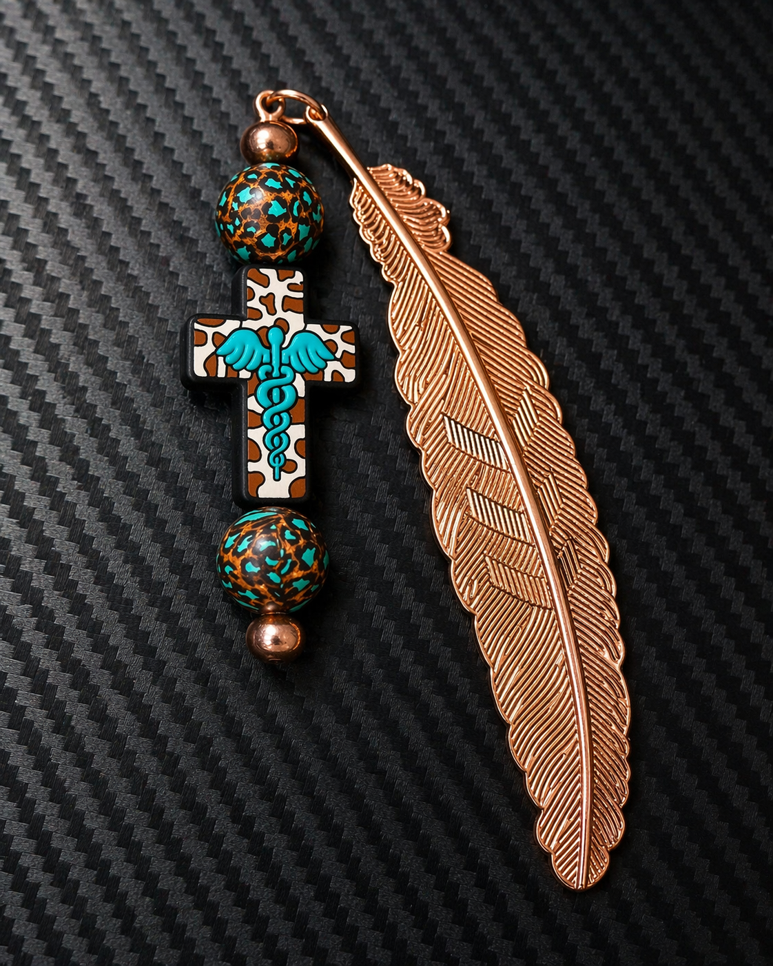 Beaded Feather Bookmarks